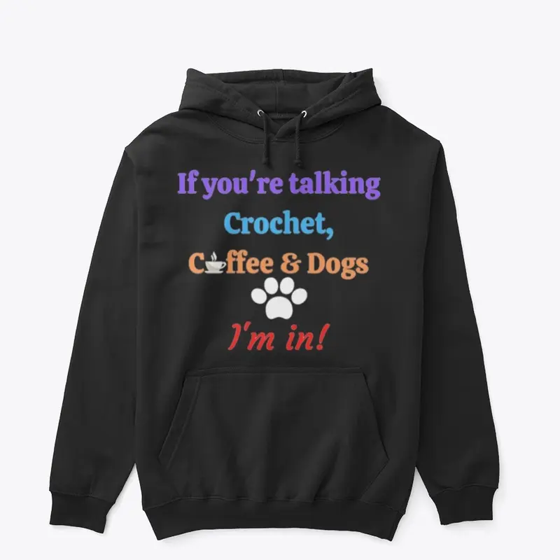 Crochet Coffee & Dogs I'm in! top