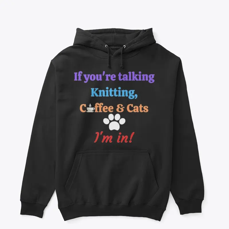 Knitting Coffee and Cats I'm in top