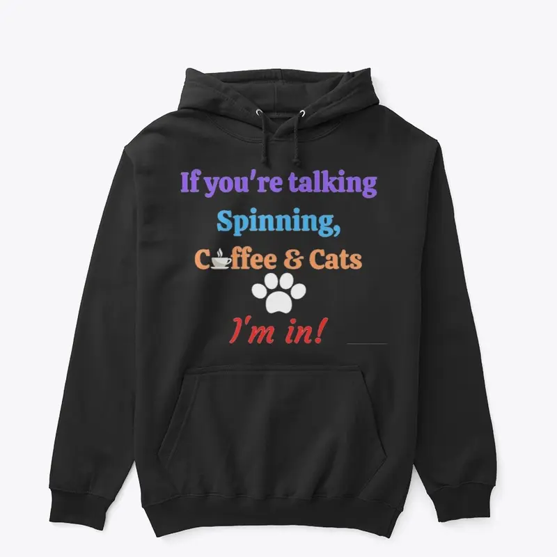 Spinning Coffee Cats Im in! text quote